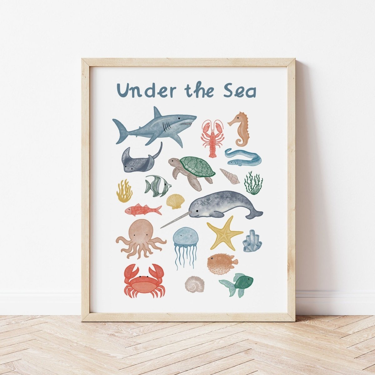 Under the Sea Print – for children, available at Learning Bugs UK