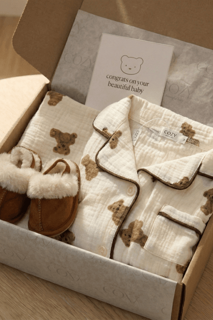 The Cozy Bedtime Bear Personalised Gift Box – Gift Sets for children, available at Learning Bugs UK