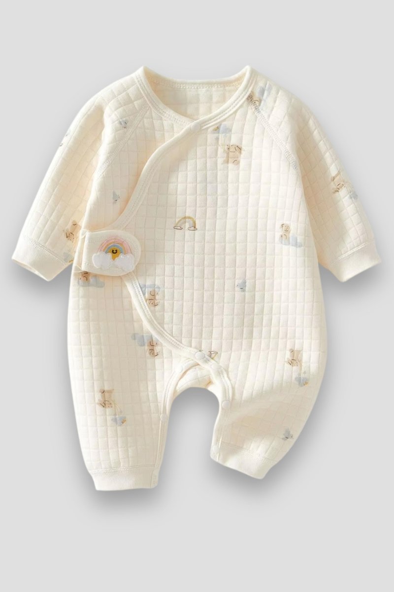 The Cozy Blue Boucle Baby Bear & Blue Rainbow Personalised Gift Box – Gift Sets for children, available at Learning Bugs UK