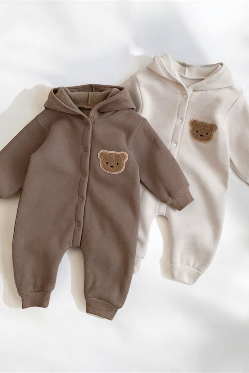 The Cozy Ultimate Bear Tracksuit, Playsuit + Socks Personalised Gift Box – Gift Sets for children, available at Learning Bugs UK