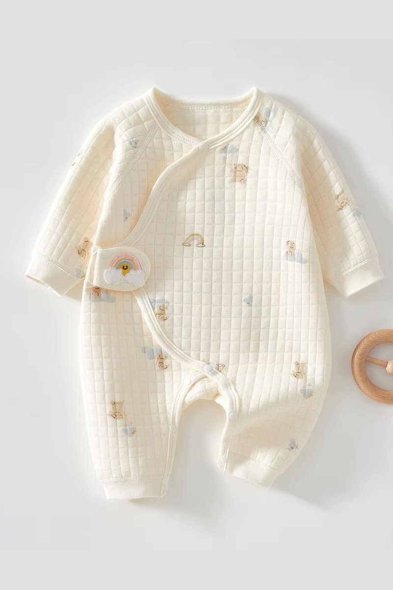 The Cozy Pink Boucle Baby Bear & Rainbow Personalised Gift Box – Gift Sets for children, available at Learning Bugs UK