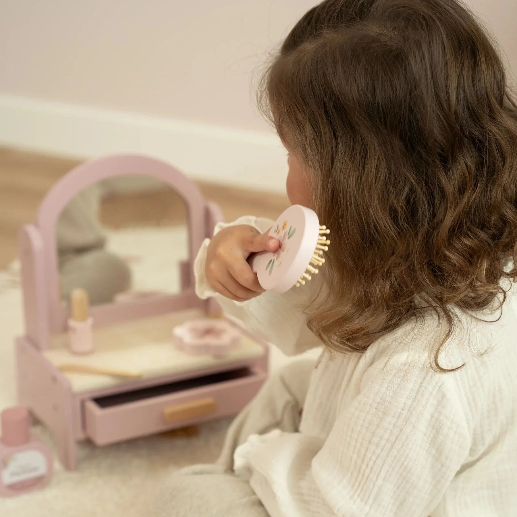 Little Dutch Wooden Vanity Table – for children, available at Learning Bugs UK