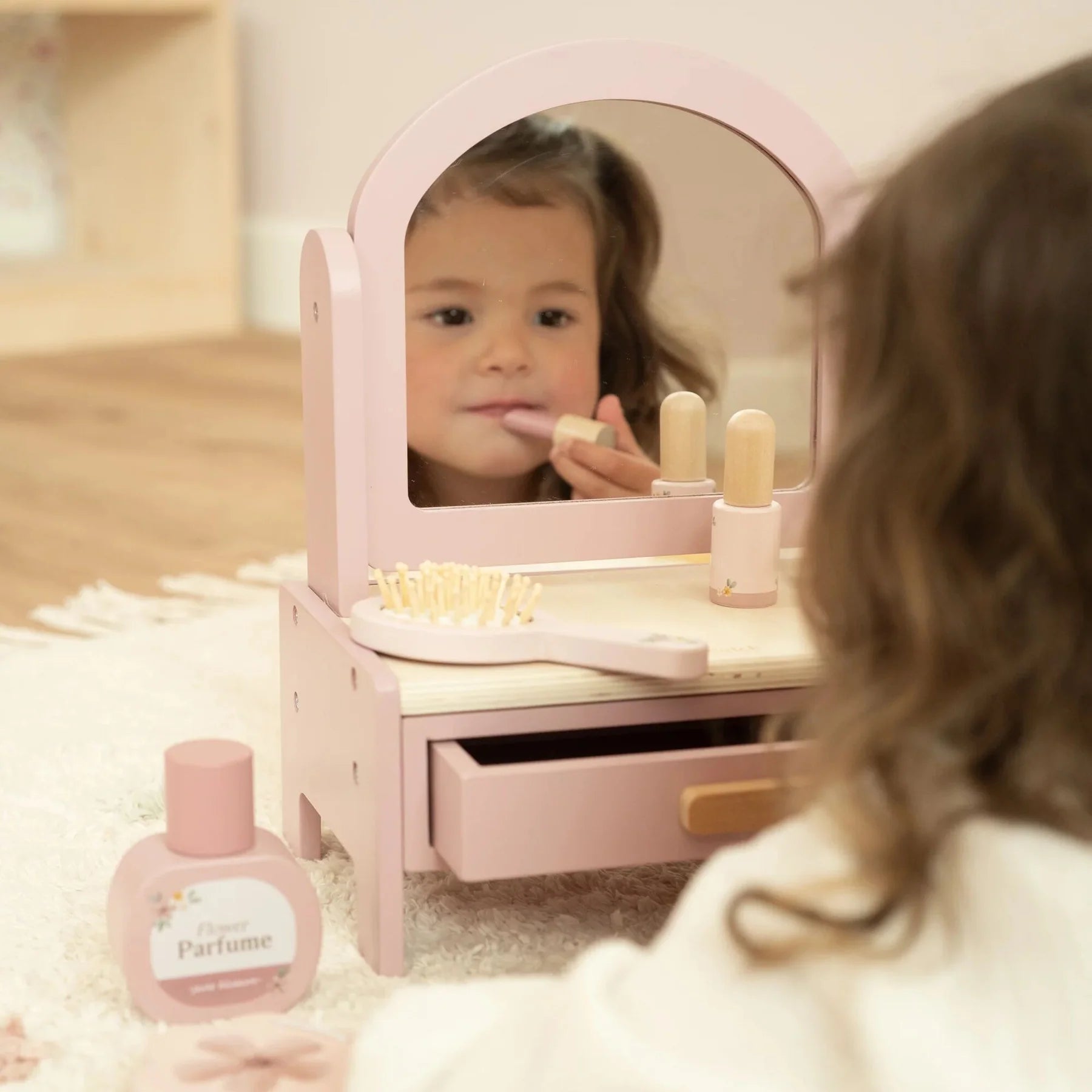 Little Dutch Wooden Vanity Table – for children, available at Learning Bugs UK