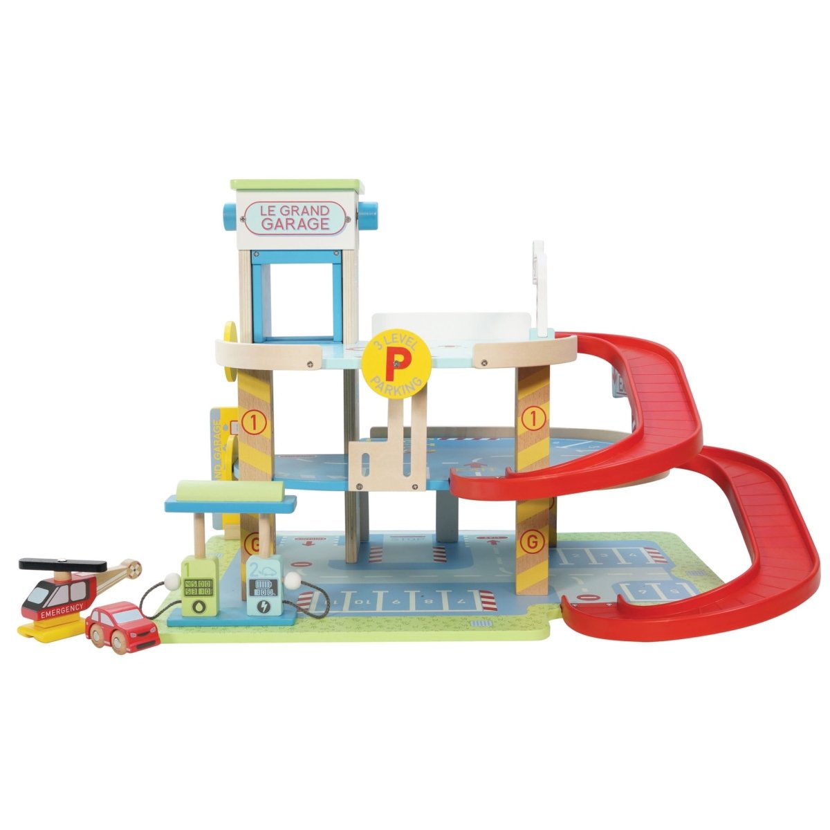 Le Toy Van Car and Garage Play Set – for children, available at Learning Bugs UK