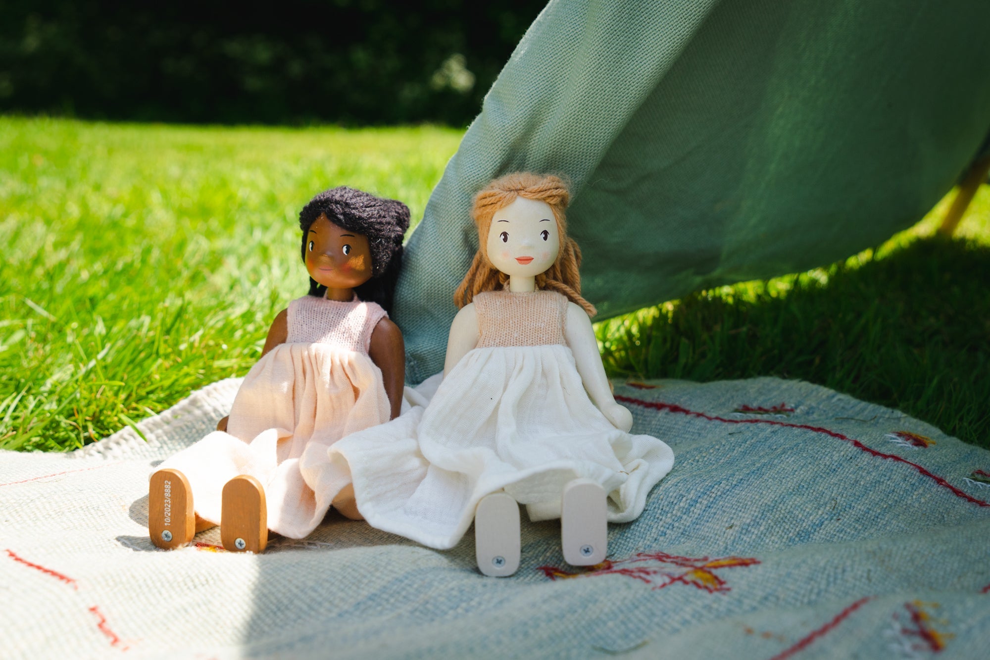 Buy Lola Wooden Doll | Wooden dolls house doll for kids by Learning Bugs UK