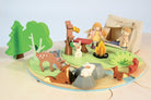 Buy Wildlife Camping Playset | Wooden dolls house playset for kids by Learning Bugs UK