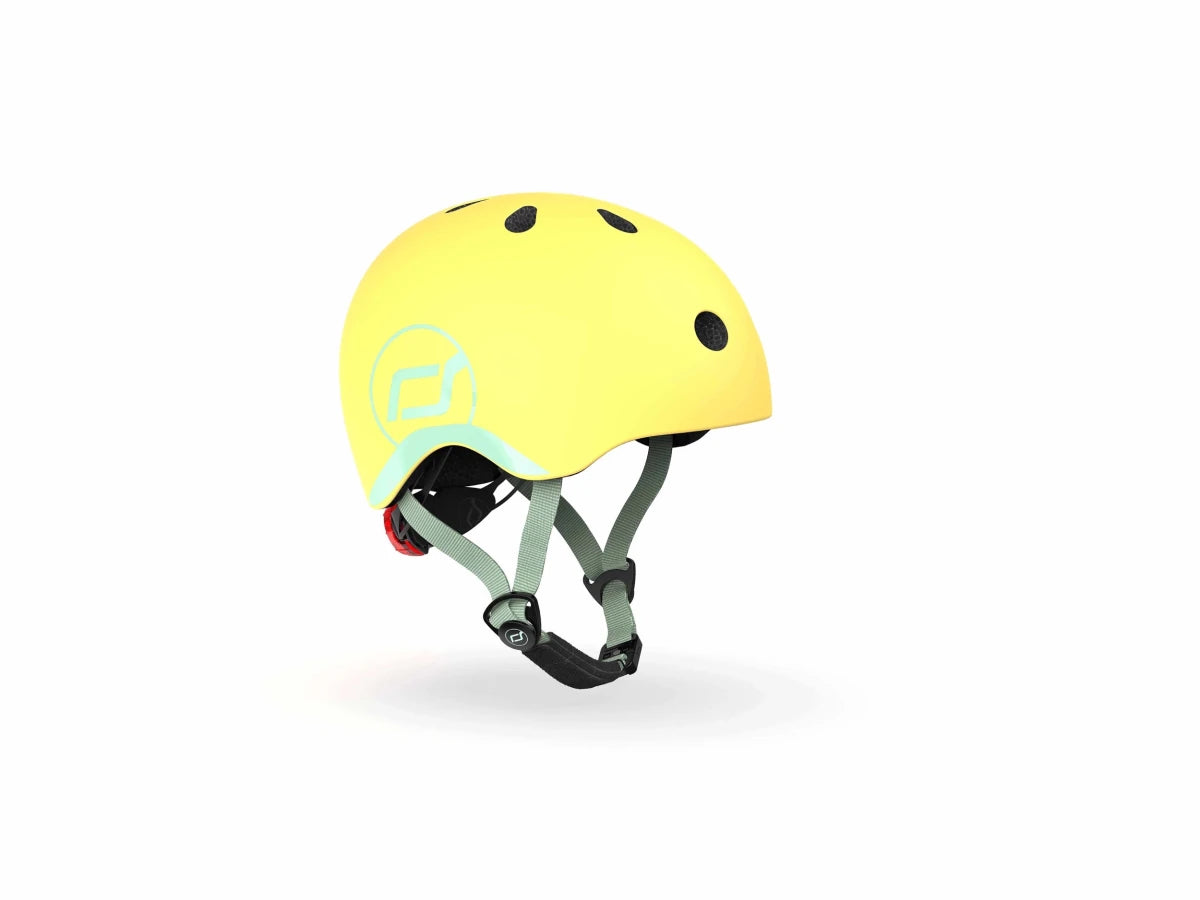 Scoot & Ride toddler helmet in Lemon yellow, size XXS-S