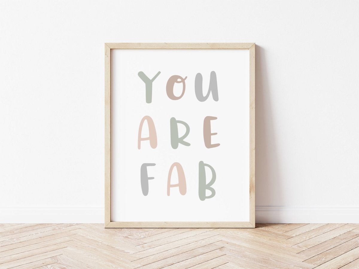 You Are Fab - Muted Camo – for children, available at Learning Bugs UK