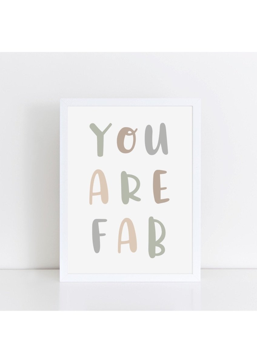 You Are Fab - Muted Camo – for children, available at Learning Bugs UK