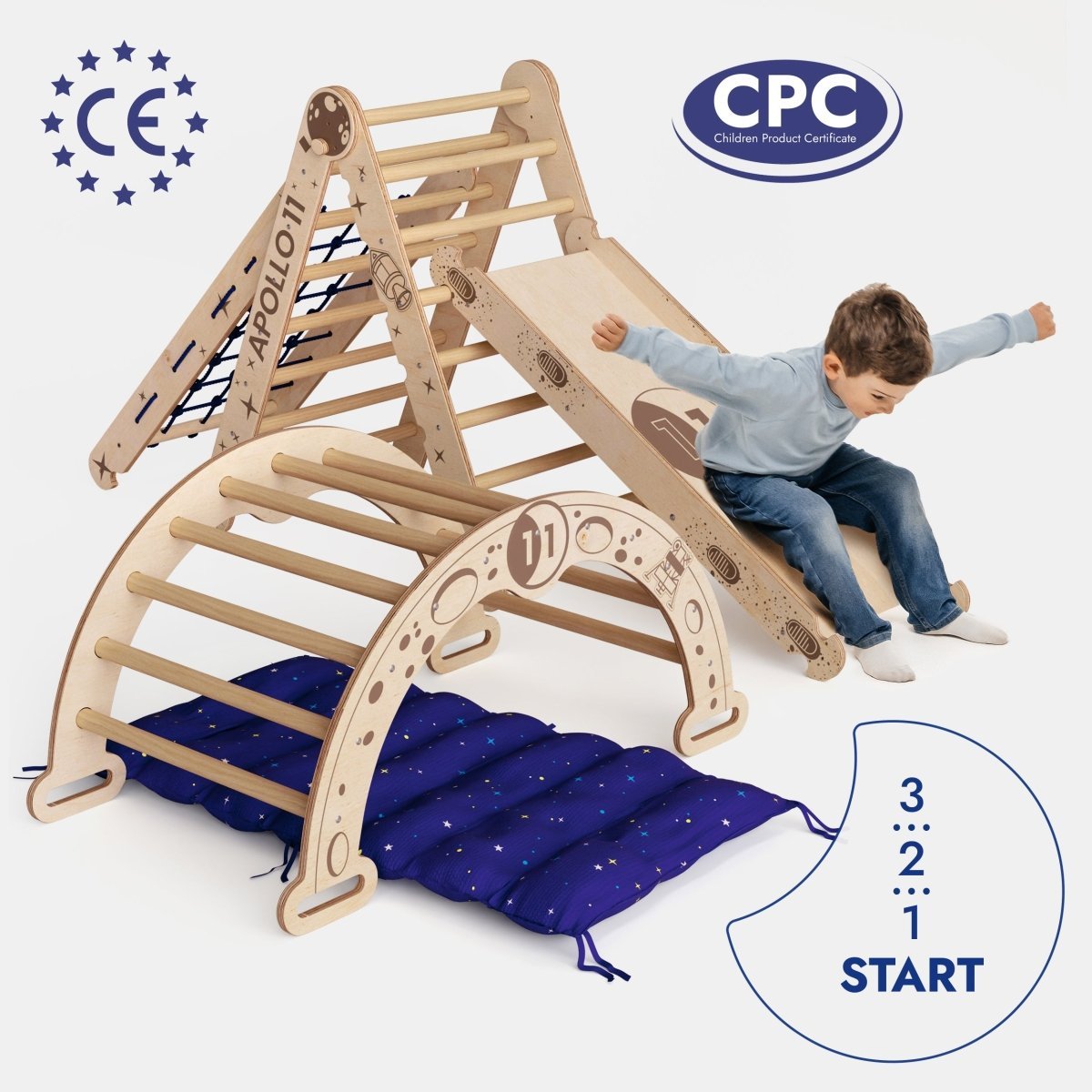 Goodevas Apollo 5 in 1 Montessori Climbing Frame – 5in1 Playsets for children, available at Learning Bugs UK
