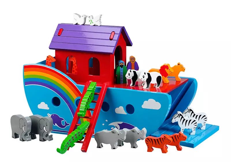 Lanka Kade Large Rainbow Noah's Ark Playset – Play Figurines & Playsets for children, available at Learning Bugs UK