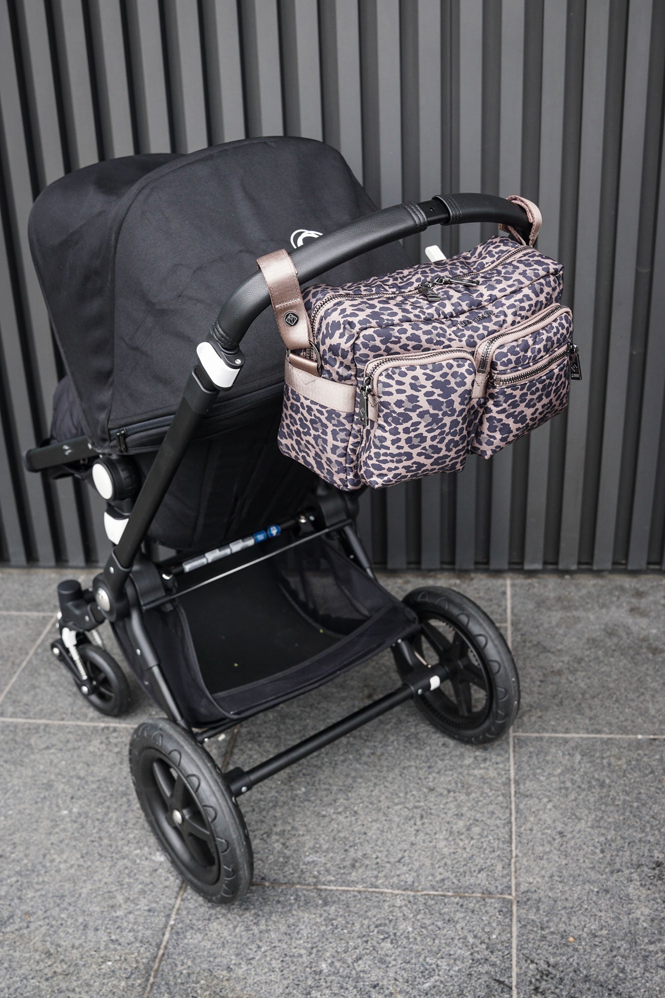 Buy Axel Buggy Organiser / Changing Bag Brown Tonal Leopard | Compact Changing Bag for kids by Learning Bugs UK