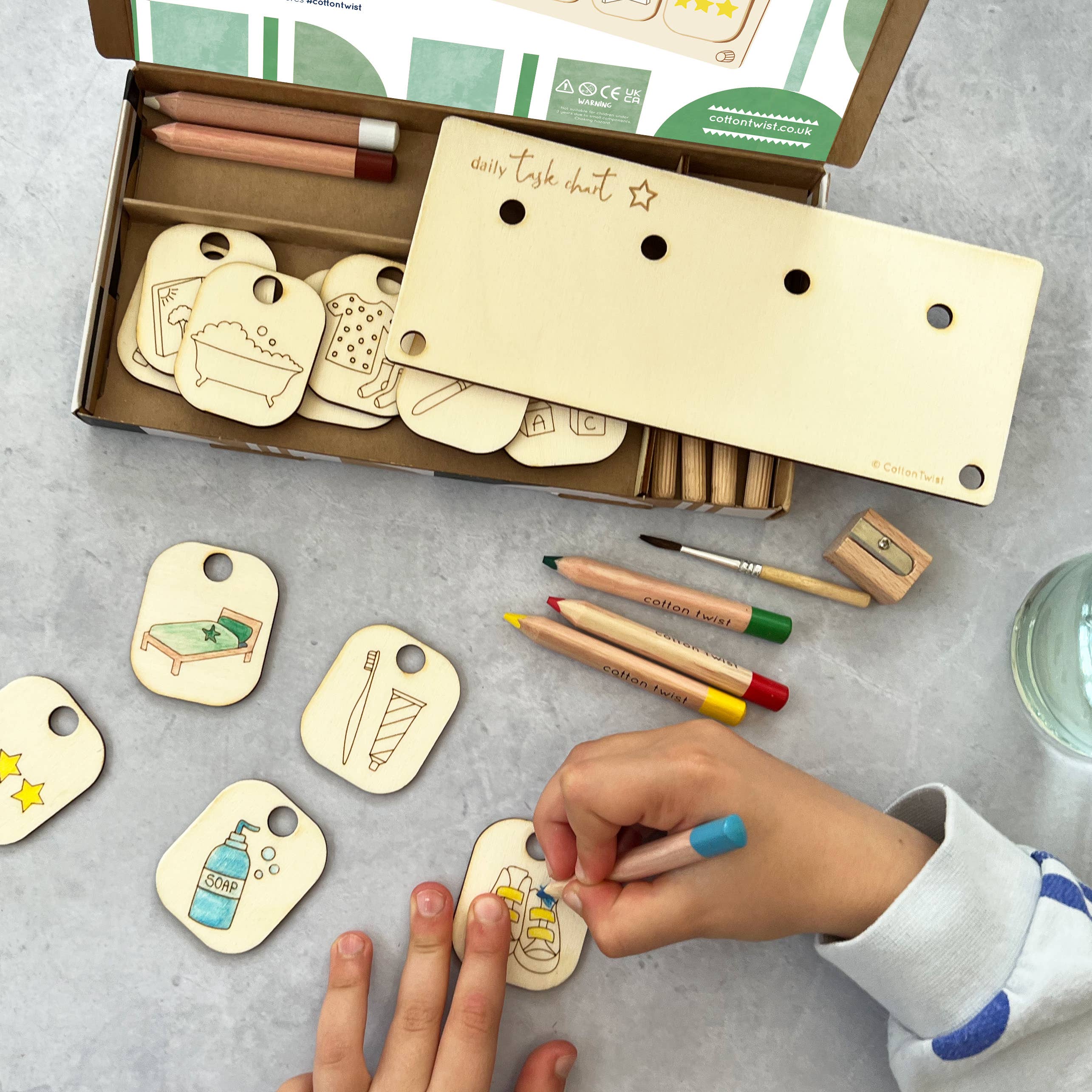 Buy Make Your Own Daily Task Chart | Art and Craft Box for kids by Learning Bugs UK