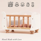 Le Toy Van wooden dolls cot, photo 3 of 8