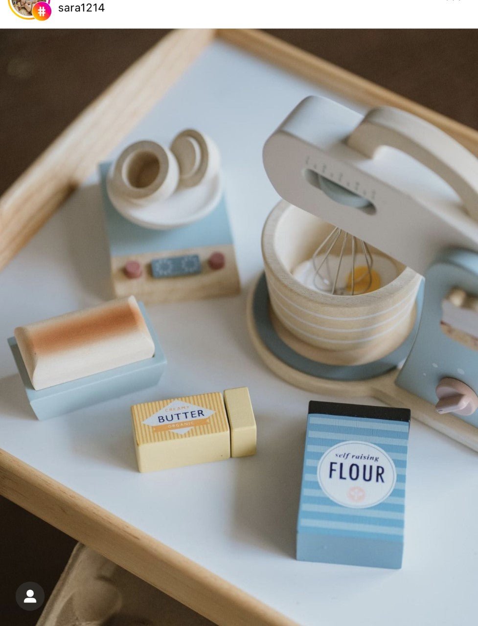 Buy Home Baking Set | Wooden cake mixer for kids by Learning Bugs UK