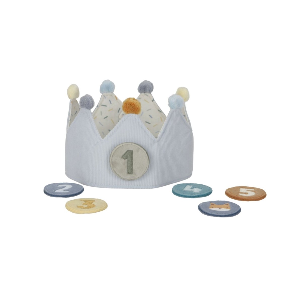 Birthday Crown With Numbers Blue – for children, available at Learning Bugs UK