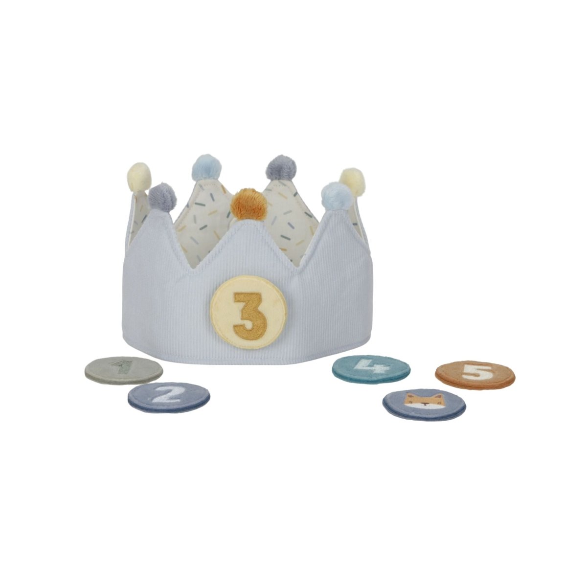 Birthday Crown With Numbers Blue – for children, available at Learning Bugs UK