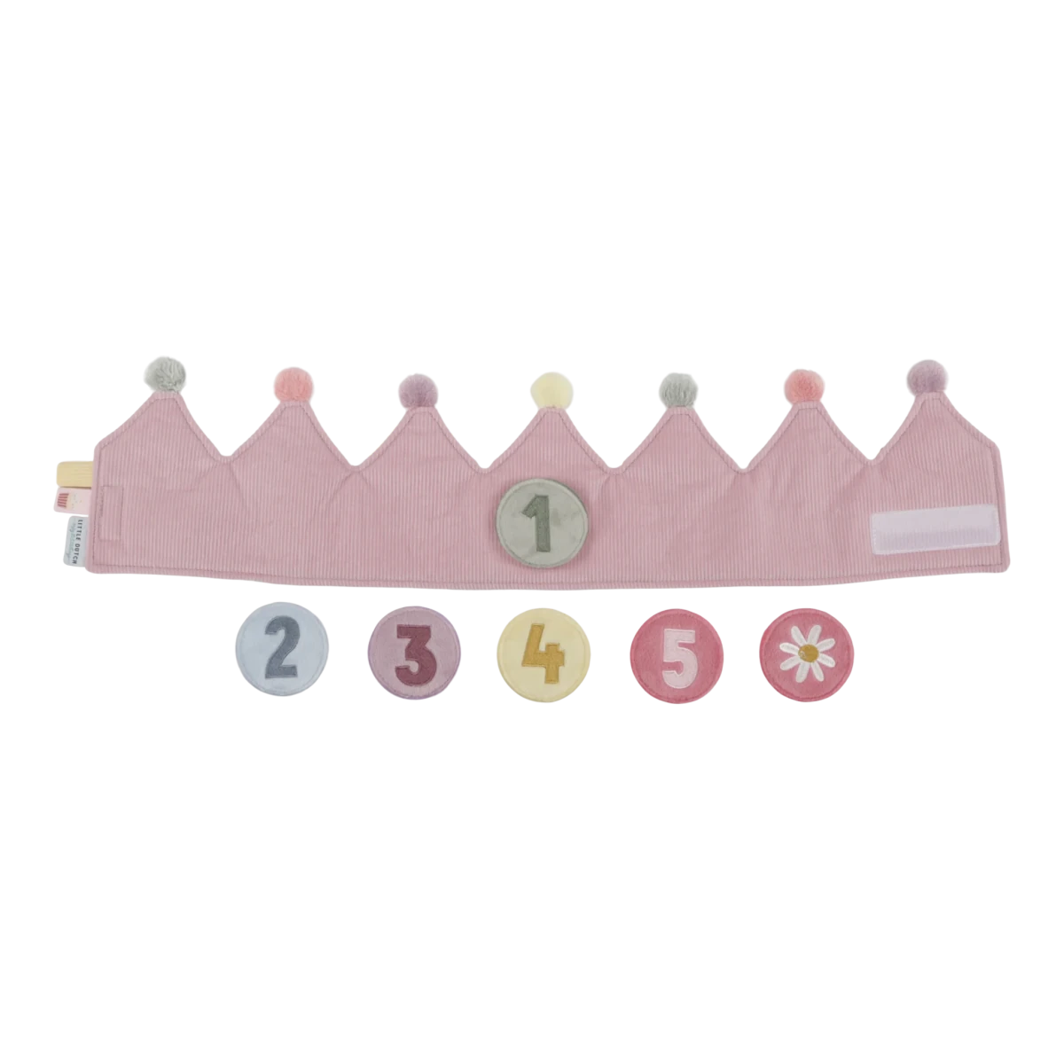 Birthday Crown With Numbers Pink – for children, available at Learning Bugs UK