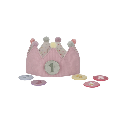 Little Dutch Birthday Crown With Numbers - Pink
