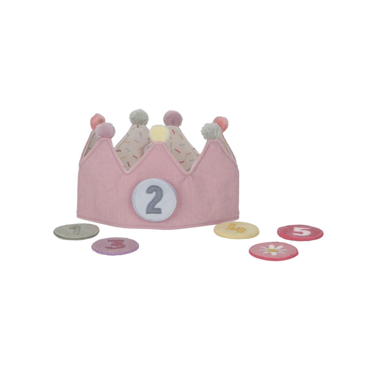 Birthday Crown With Numbers Pink – for children, available at Learning Bugs UK