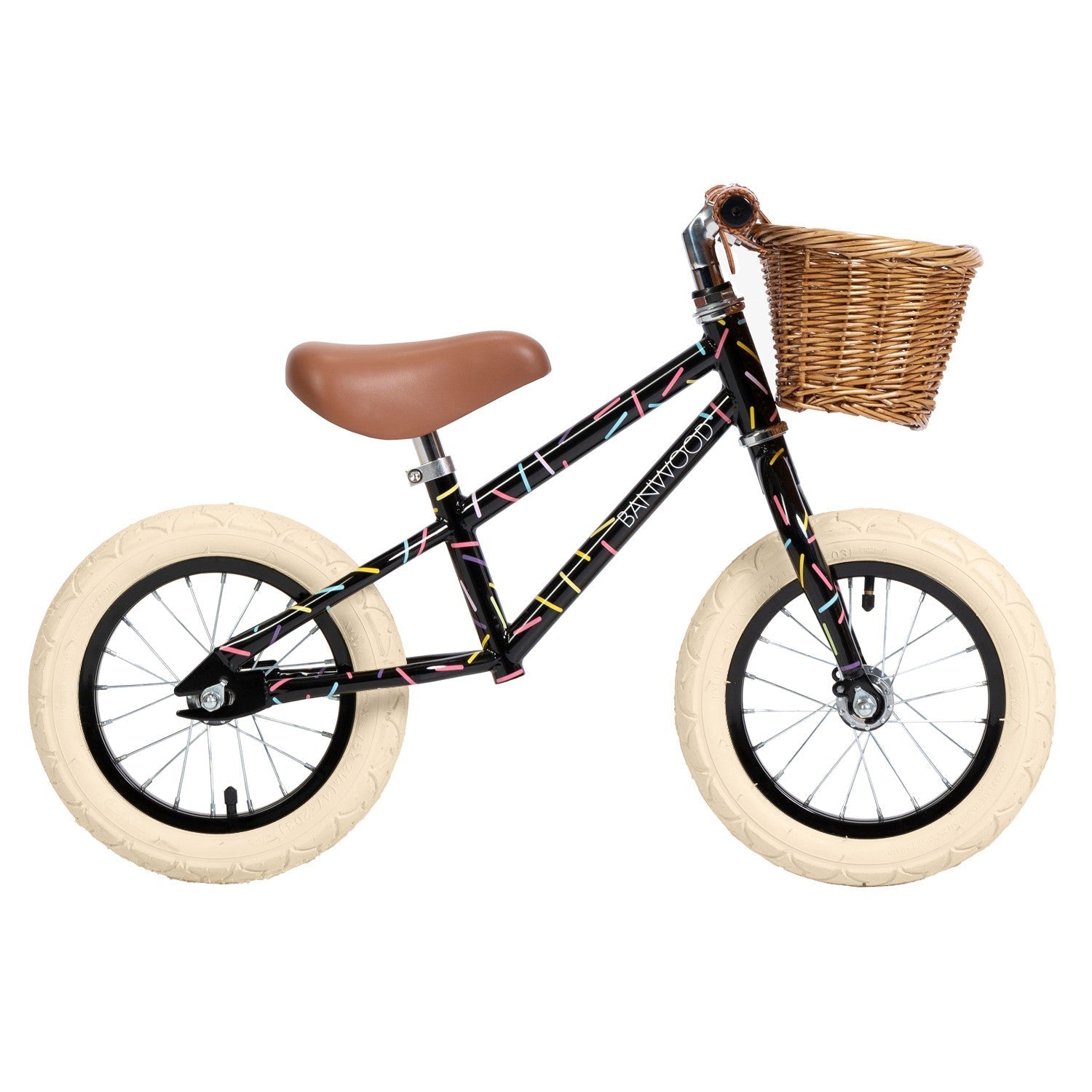 Buy Banwood Balance Bike – Kids First Bike 12” (Marest Allegra Black) | FIRST GO for kids by Learning Bugs UK
