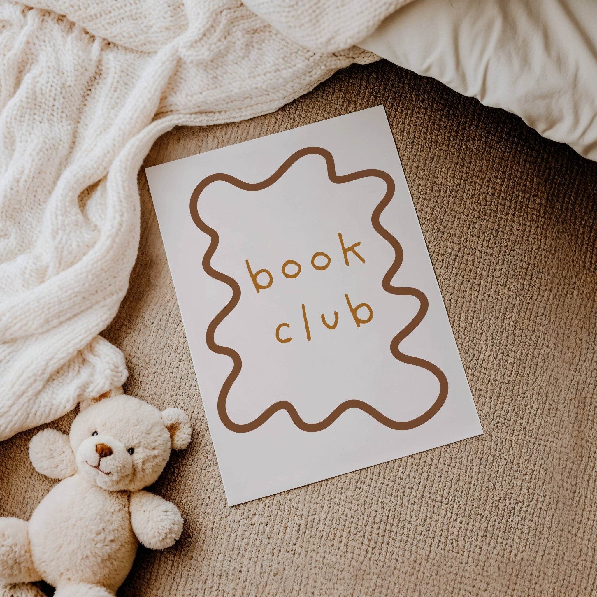 Buy Book Club - Wavy Edition - Fine Art Print | Print for kids by Learning Bugs UK