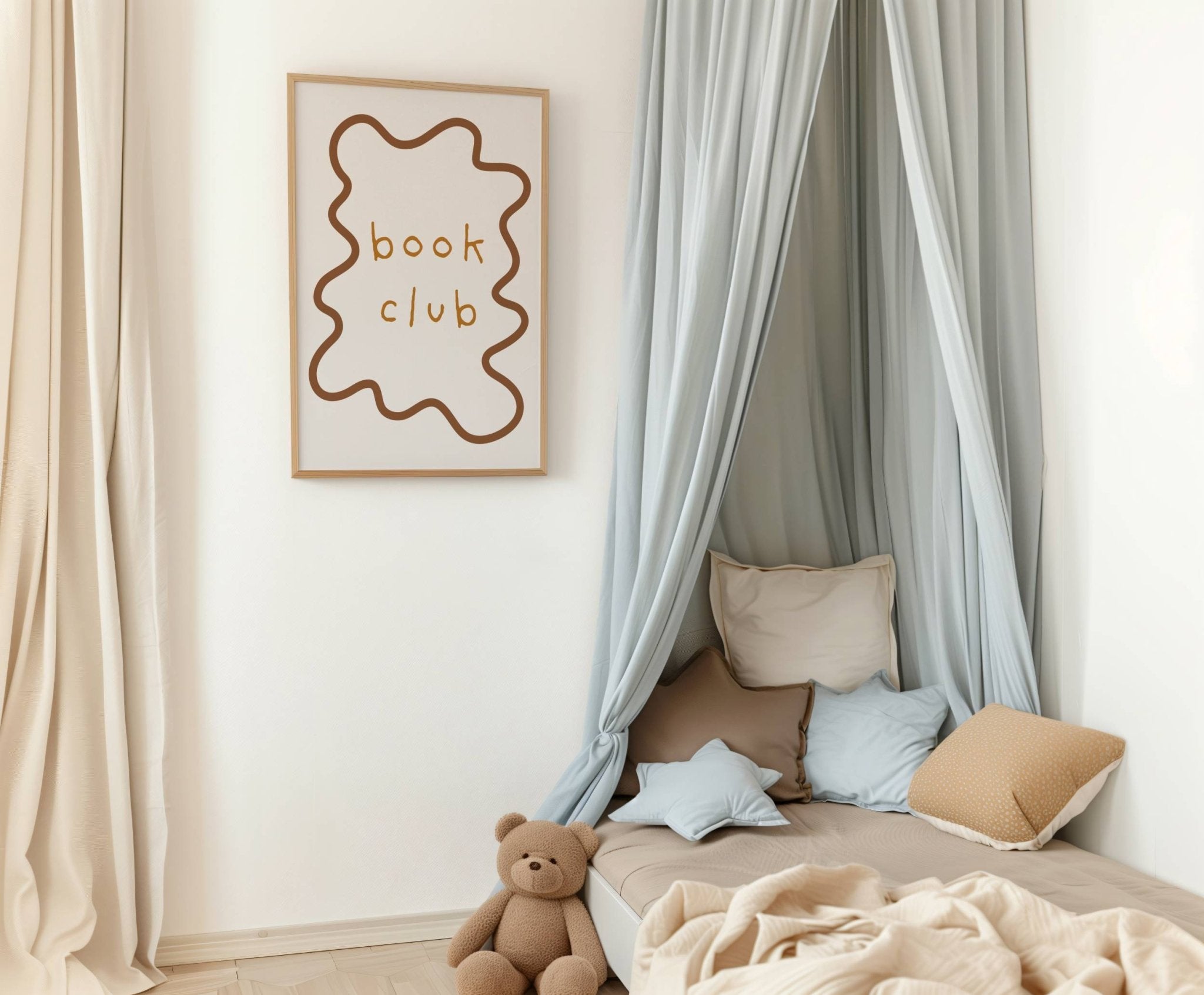 Buy Book Club - Wavy Edition - Fine Art Print | Print for kids by Learning Bugs UK