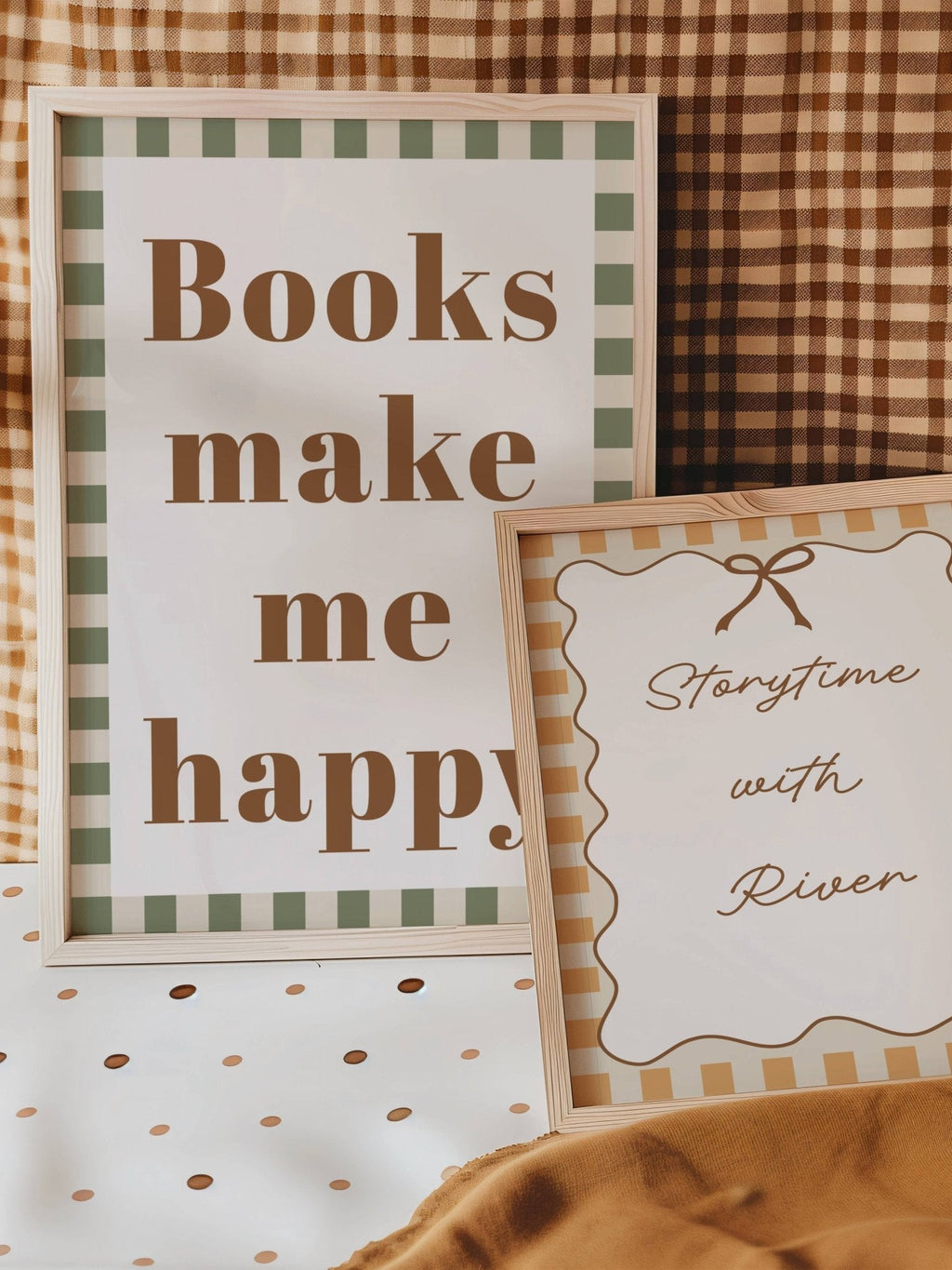 Books Make Me Happy - Checkerboard Edition