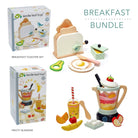 Breakfast Bundle (Toaster Set, Fruity Blender Set) – Wooden toy blender and toaster for children, available at Learning Bugs UK