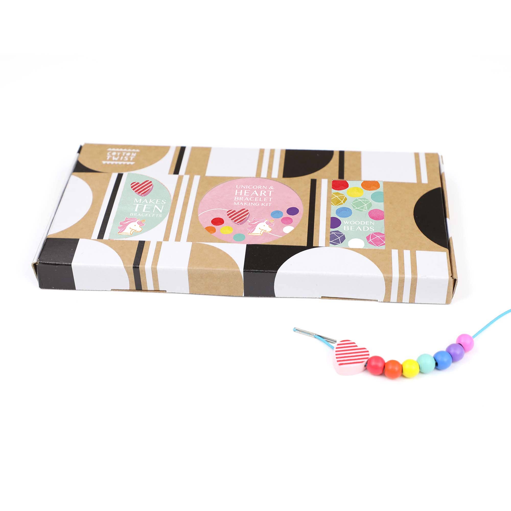 Buy Unicorn & Heart Bracelet Making Kit | Art and Craft Box for kids by Learning Bugs UK