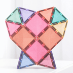 Buy Connetix Magnetic Tiles 48pc Glitter Castle Pack | for kids by Learning Bugs UK