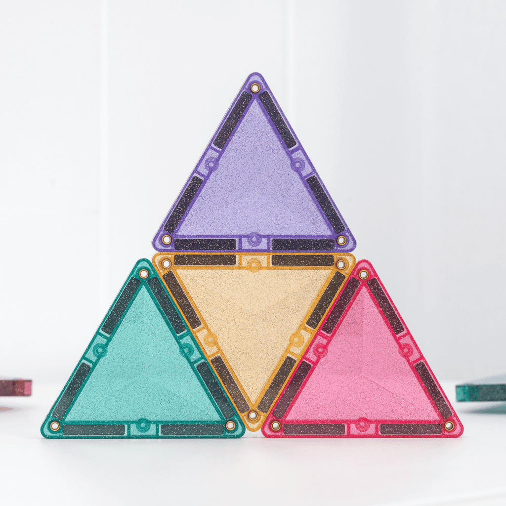 Connetix Magnetic Tiles 48pc Glitter Castle Pack