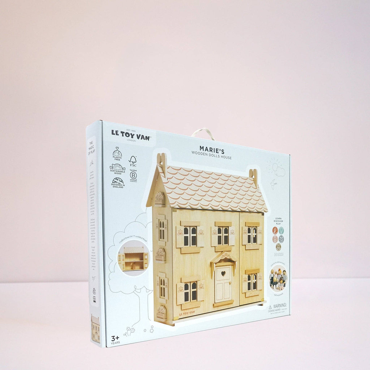 Le Toy Van Marie's Natural Wood dolls house, photo 10 of 11