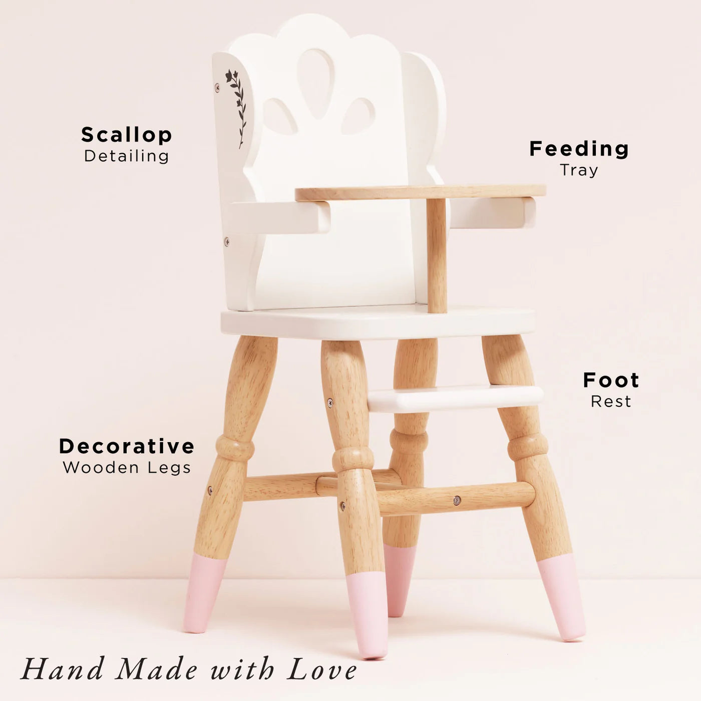 Le Toy Van Doll's Wooden High Chair