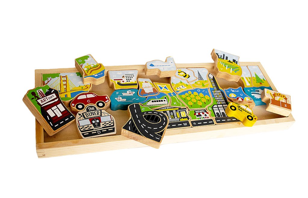 Begin Again City A-Z Puzzle And Playset by Begin Again - Learning Bugs UK