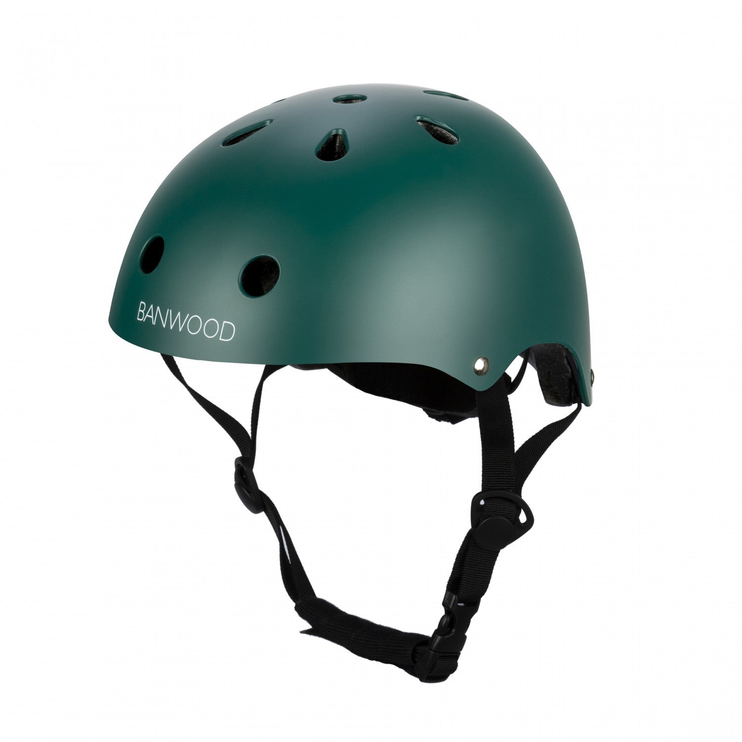 Banwood Classic – Kids Bike & Scooter Helmet (Matte Green)