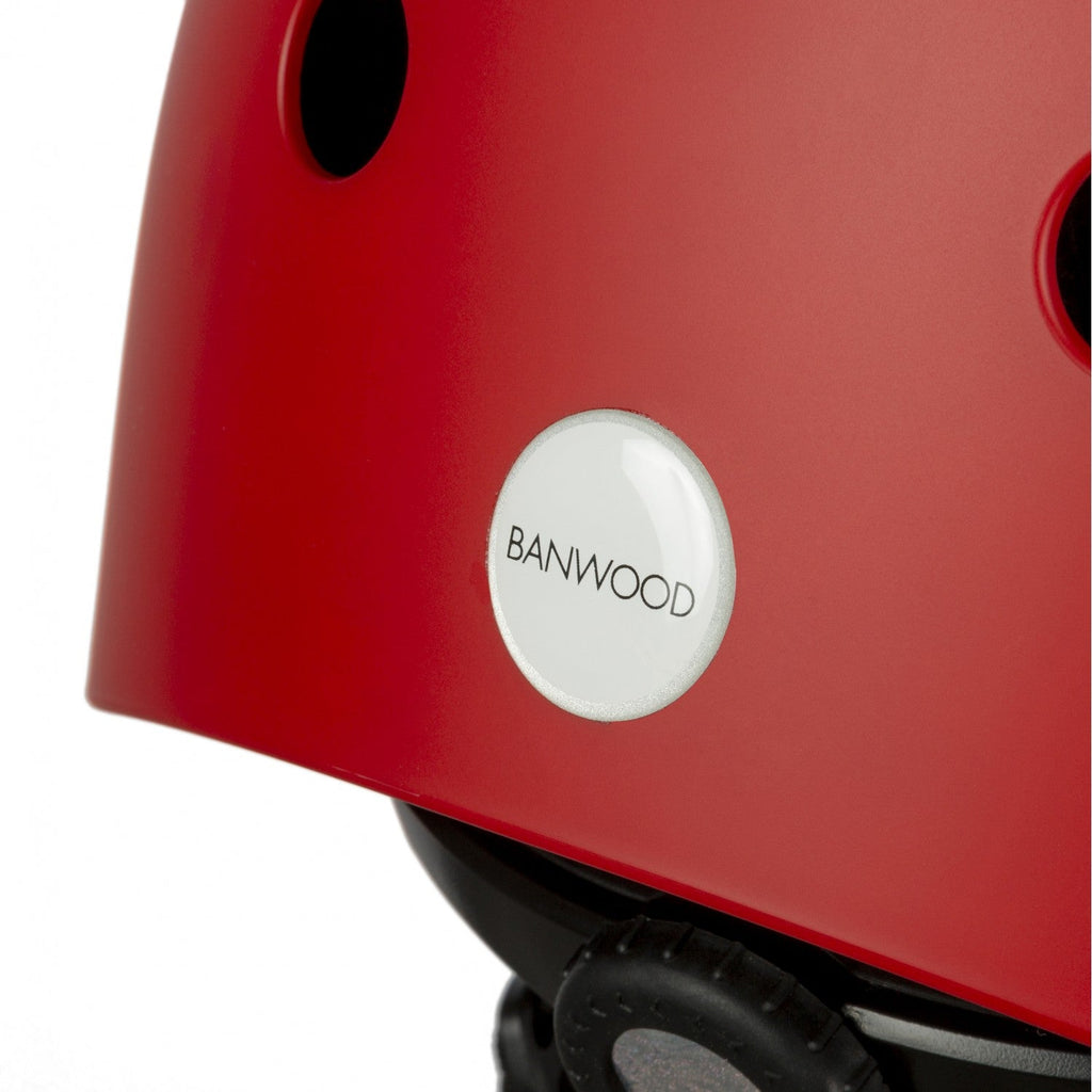 Banwood Classic – Kids Bike & Scooter Helmet (Matte Red)