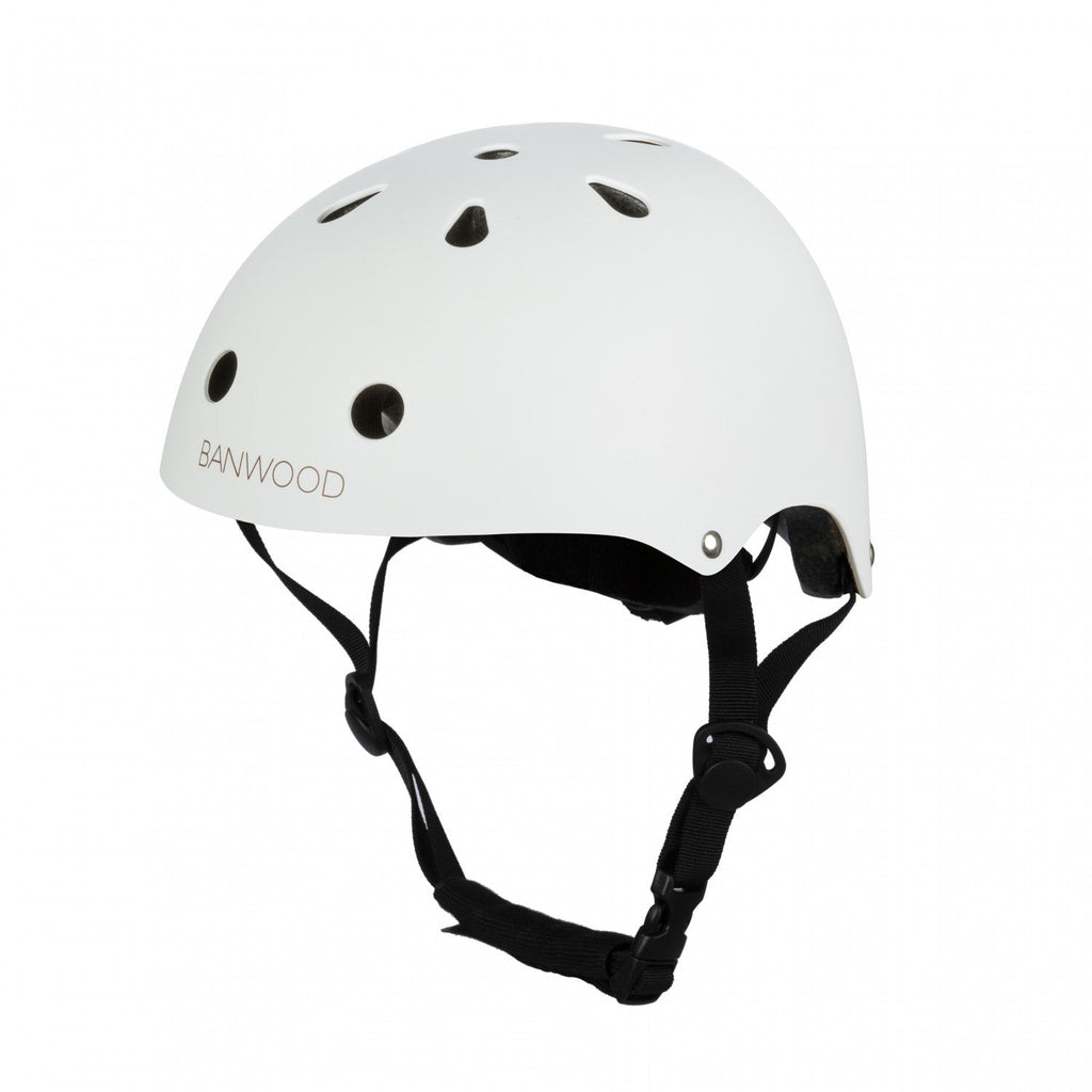 Banwood Classic – Kids Bike & Scooter Helmet (Matte White)