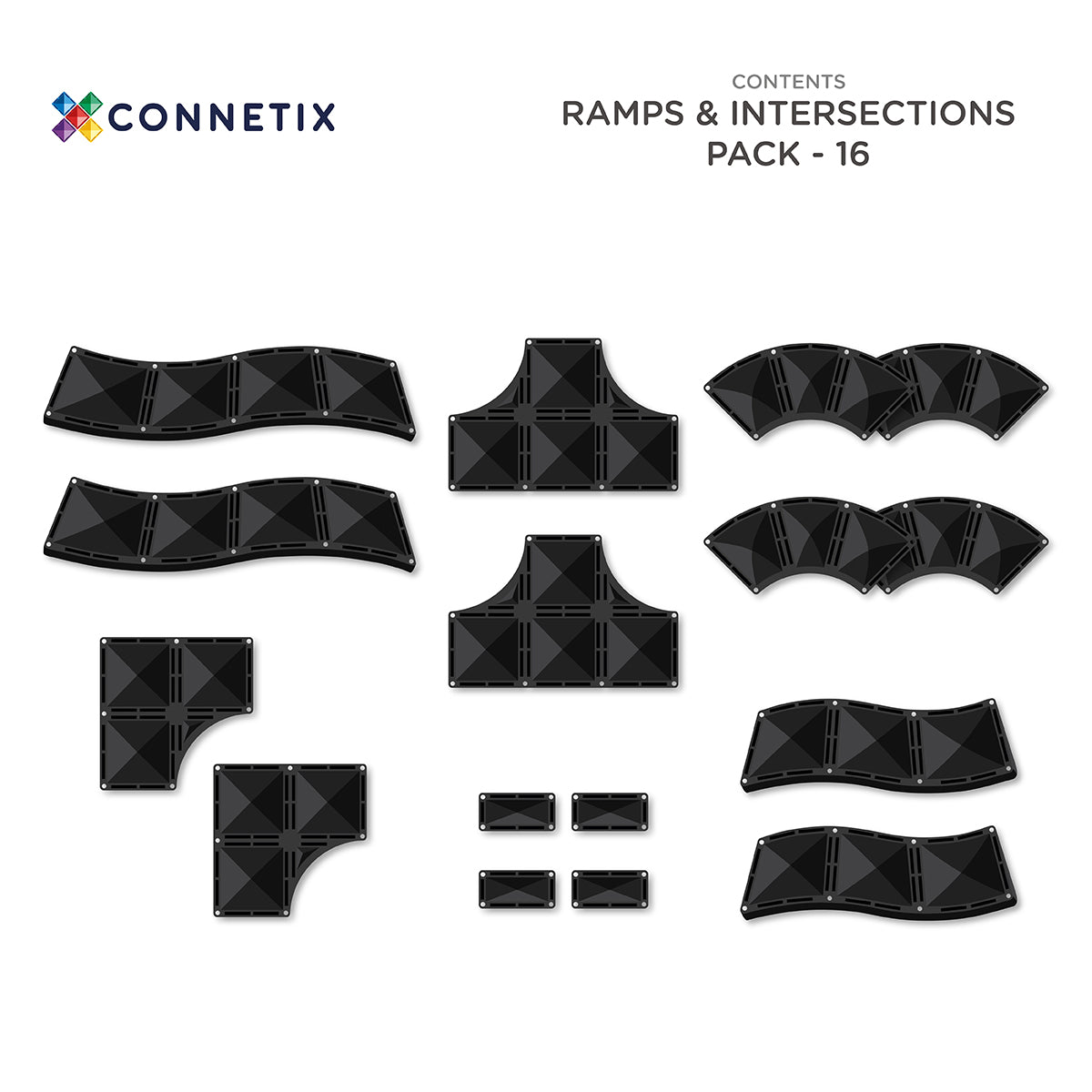 Buy NEW : Connetix - Ramps & Intersections Pack 16 pc | for kids by Learning Bugs UK