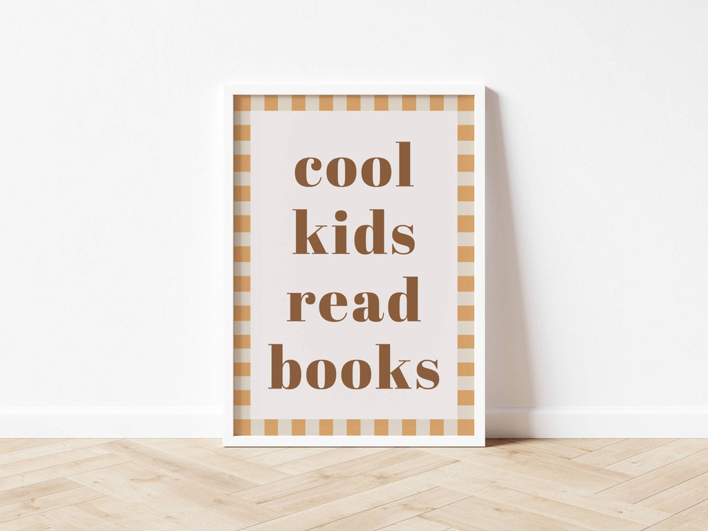 Cool Kids Read Books - Checkerboard Edition