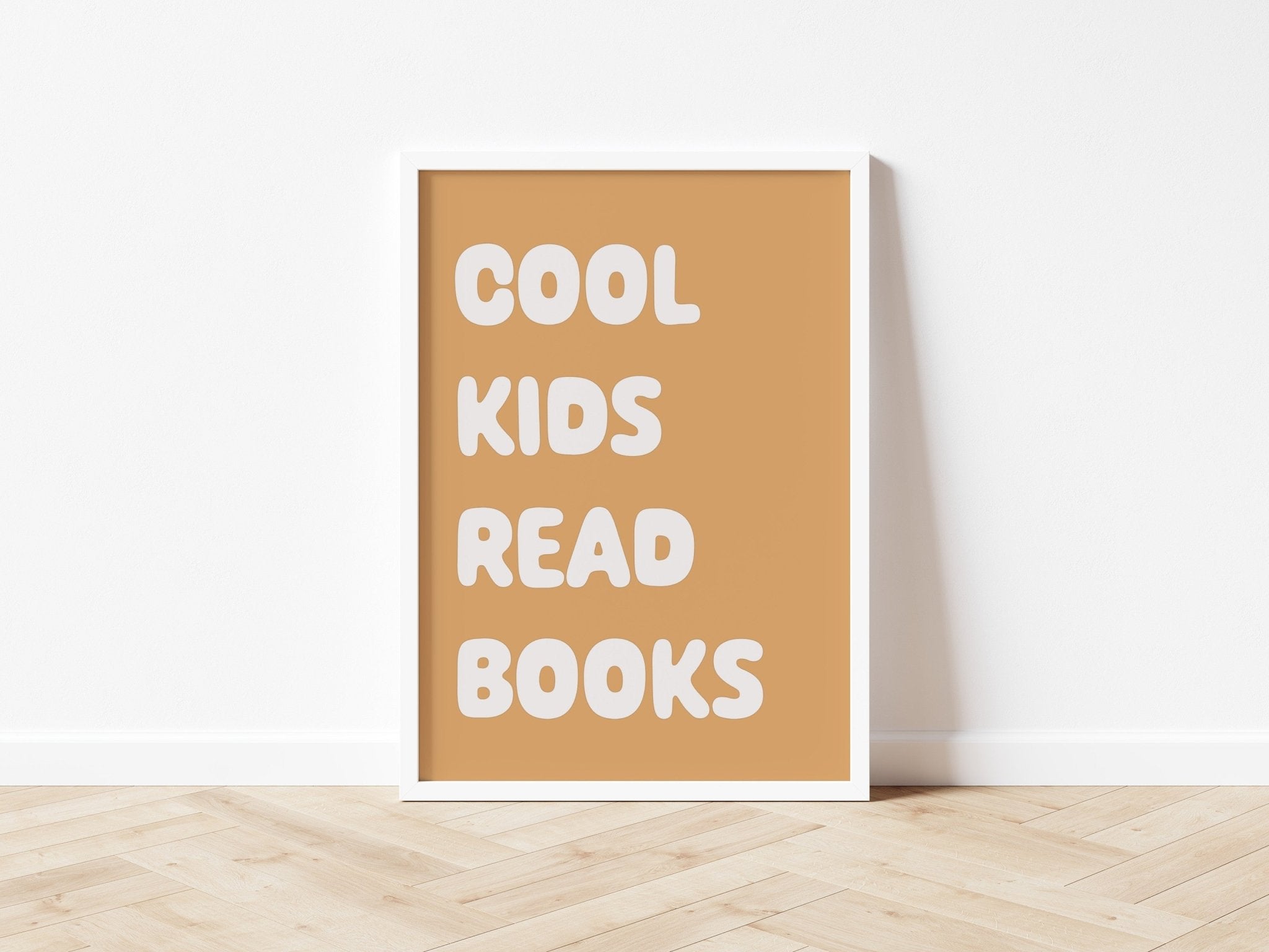Buy Cool Kids Read Books - Fine Art Print | for kids by Learning Bugs UK