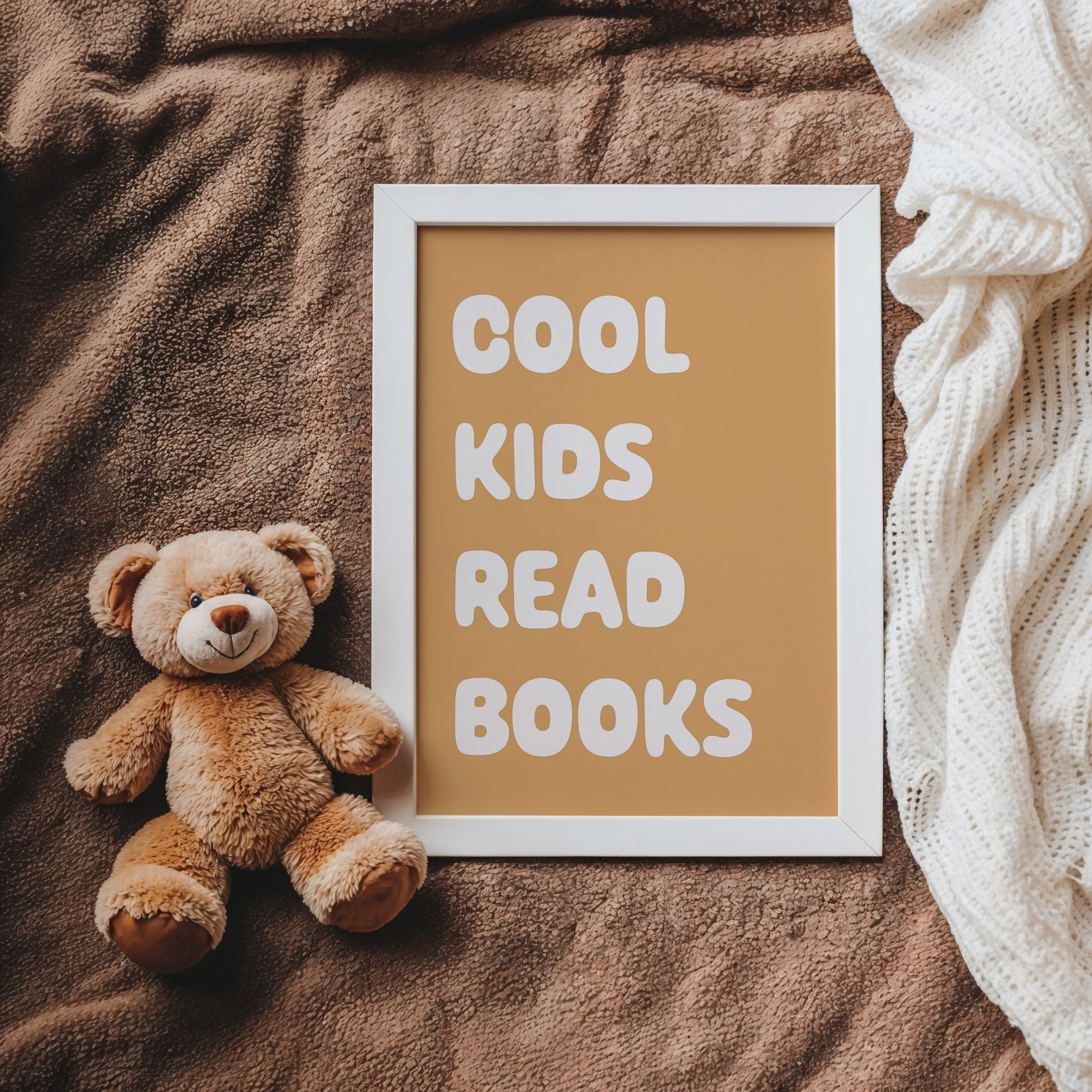 Buy Cool Kids Read Books - Fine Art Print | for kids by Learning Bugs UK