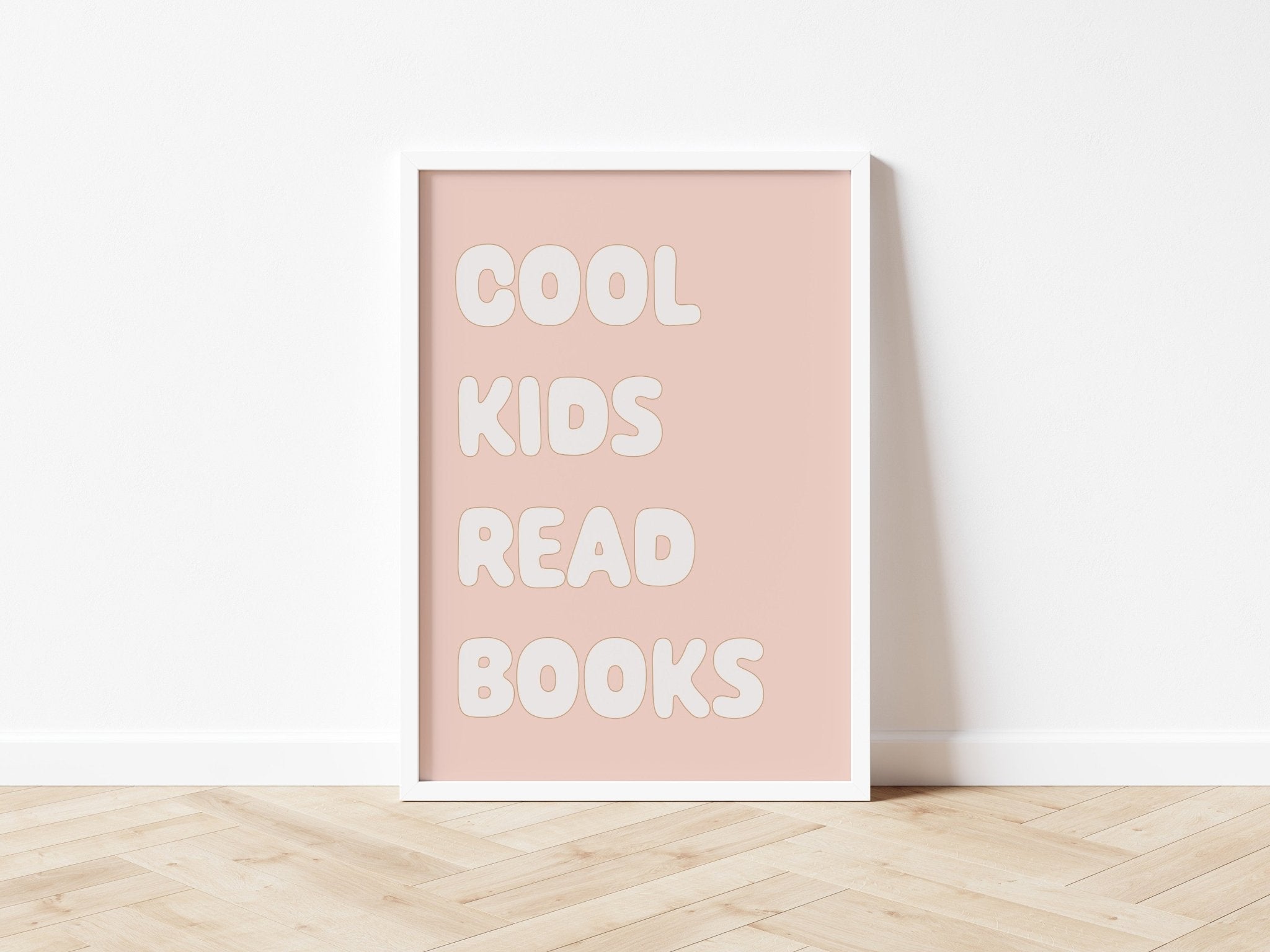 Buy Cool Kids Read Books - Fine Art Print | for kids by Learning Bugs UK