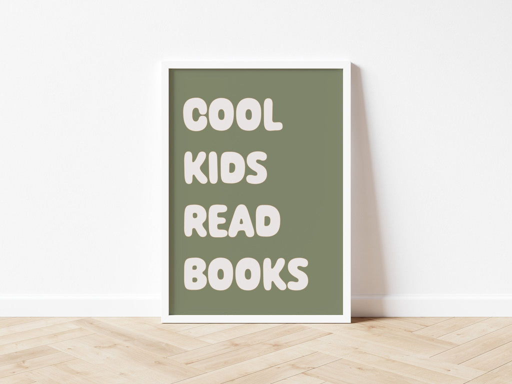 Cool Kids Read Books - Fine Art Print