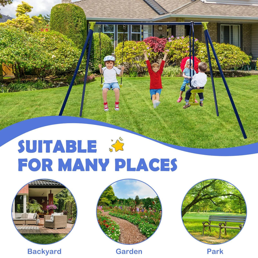 Buy 3 - in - 1 Multifunctional A - Frame Swing Set | for kids by Learning Bugs UK