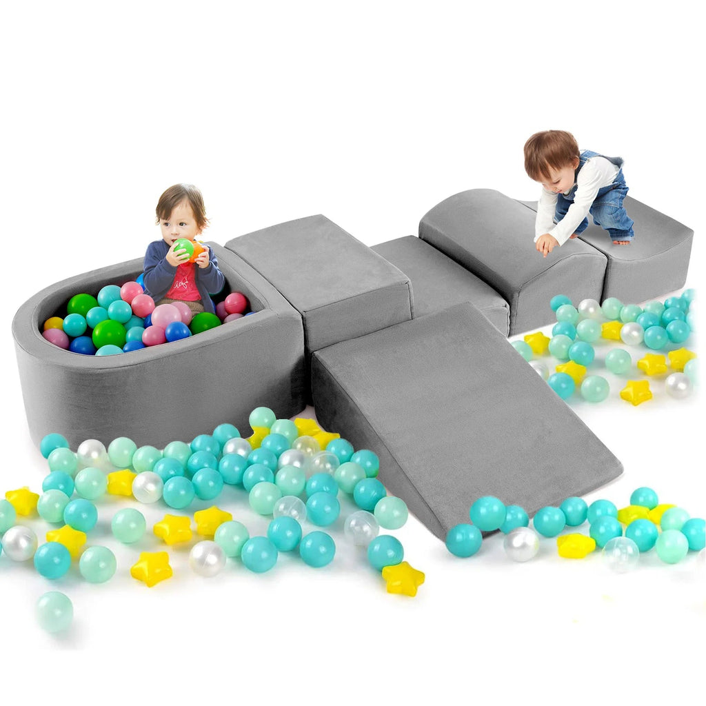 Buy 5 - Piece Climb and Crawl Playset with Ball Pit for Kids - Pink | for kids by Learning Bugs UK