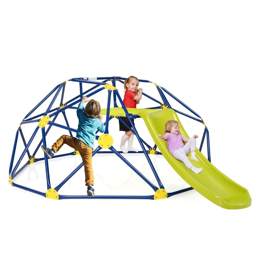 Buy Geometric Dome Climber and Play Set with Slide - Green | for kids by Learning Bugs UK