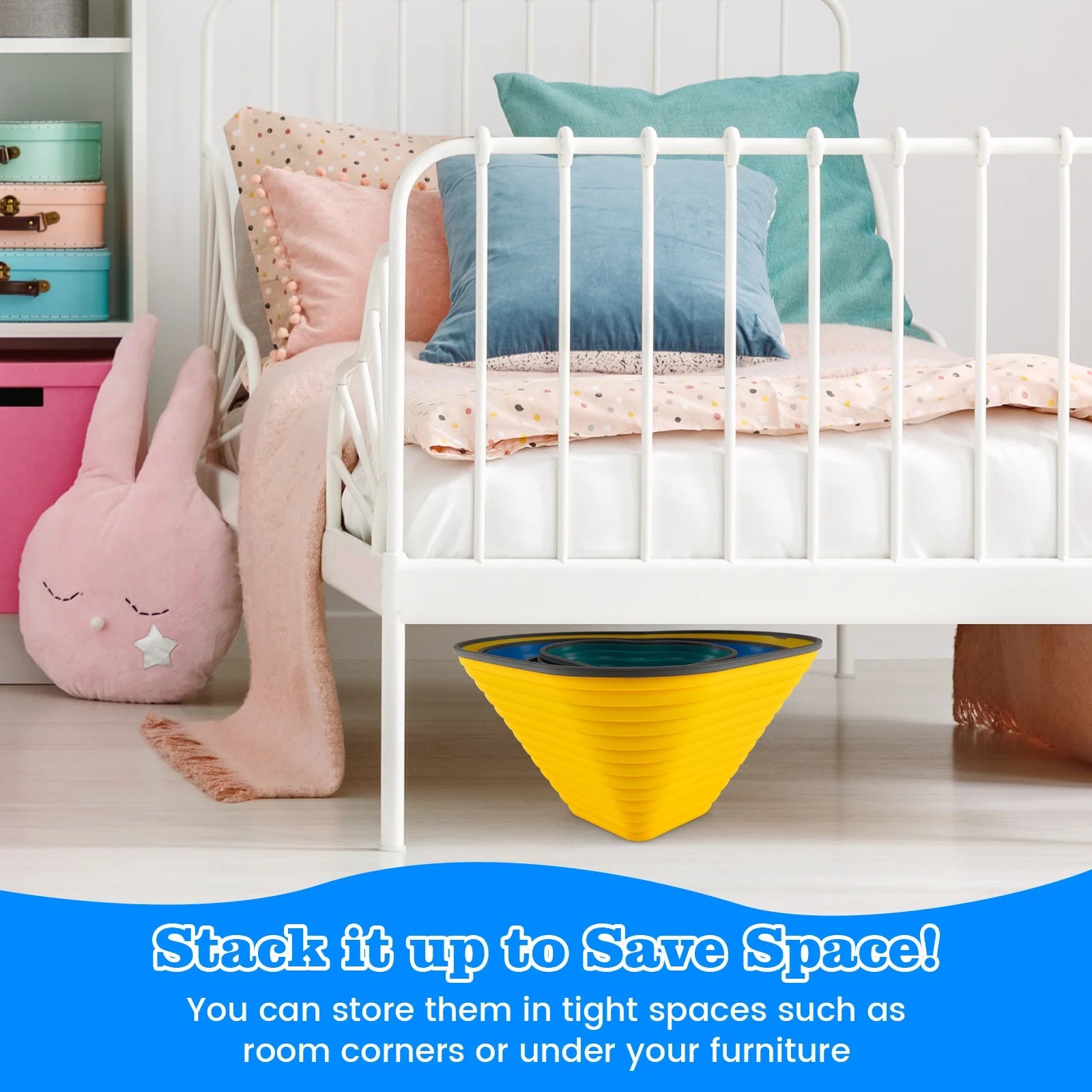 Buy Set of 11 Kids Stepping Stones Balance Blocks with Full Edge - Multicolor | for kids by Learning Bugs UK