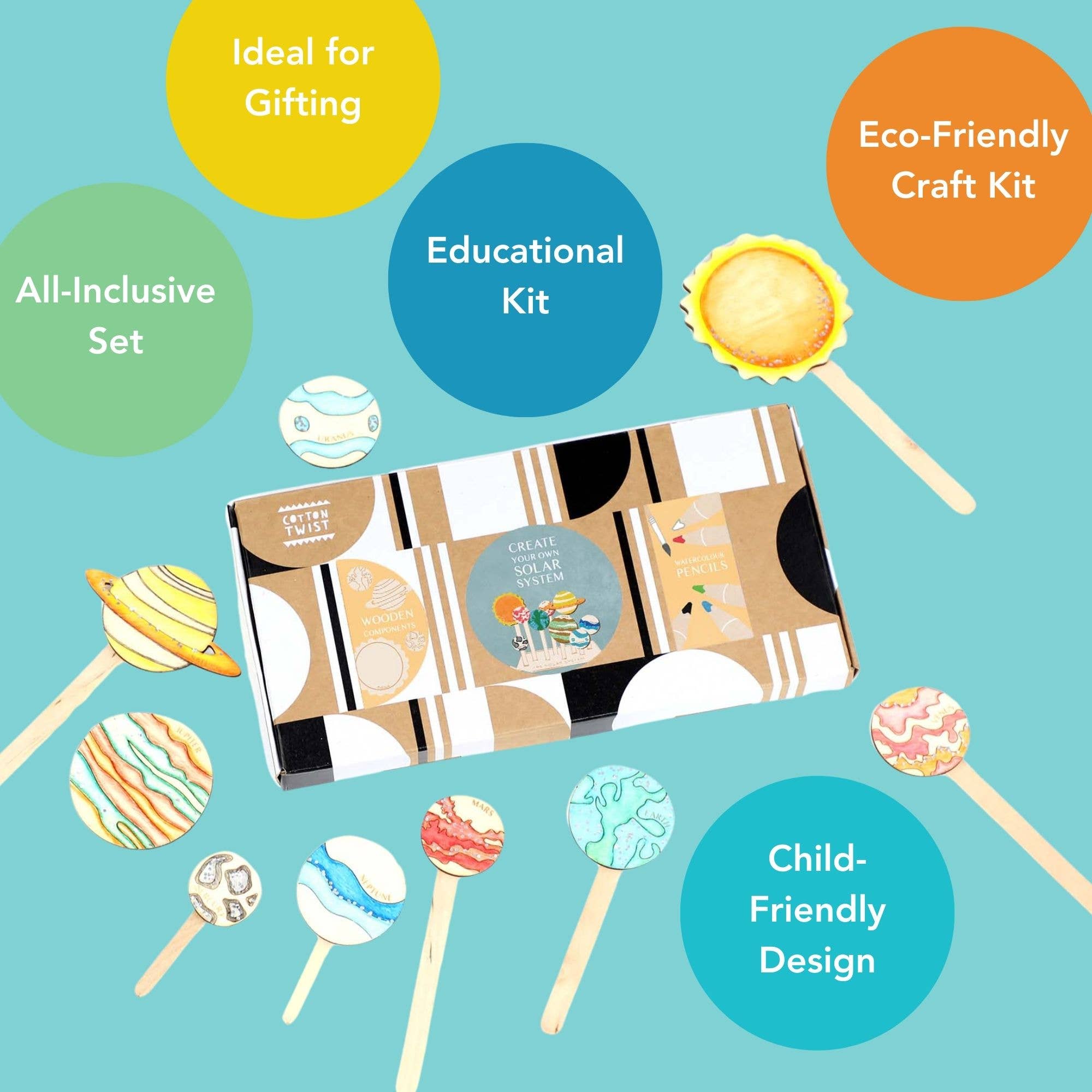 Buy Solar System Craft Kit | Art and Craft Box for kids by Learning Bugs UK