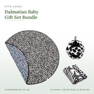 Etta Loves Dalmatian baby gift set bundle, branded image
